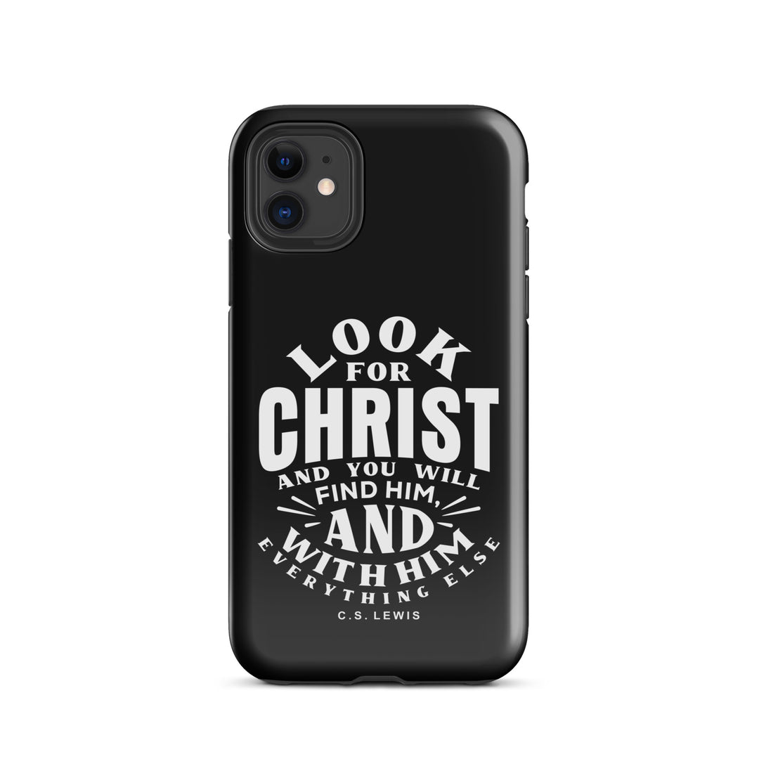 Christian Phone Case Look For Christ Black for iPhone® iPhone® Phone Cases Glossy iPhone 11 