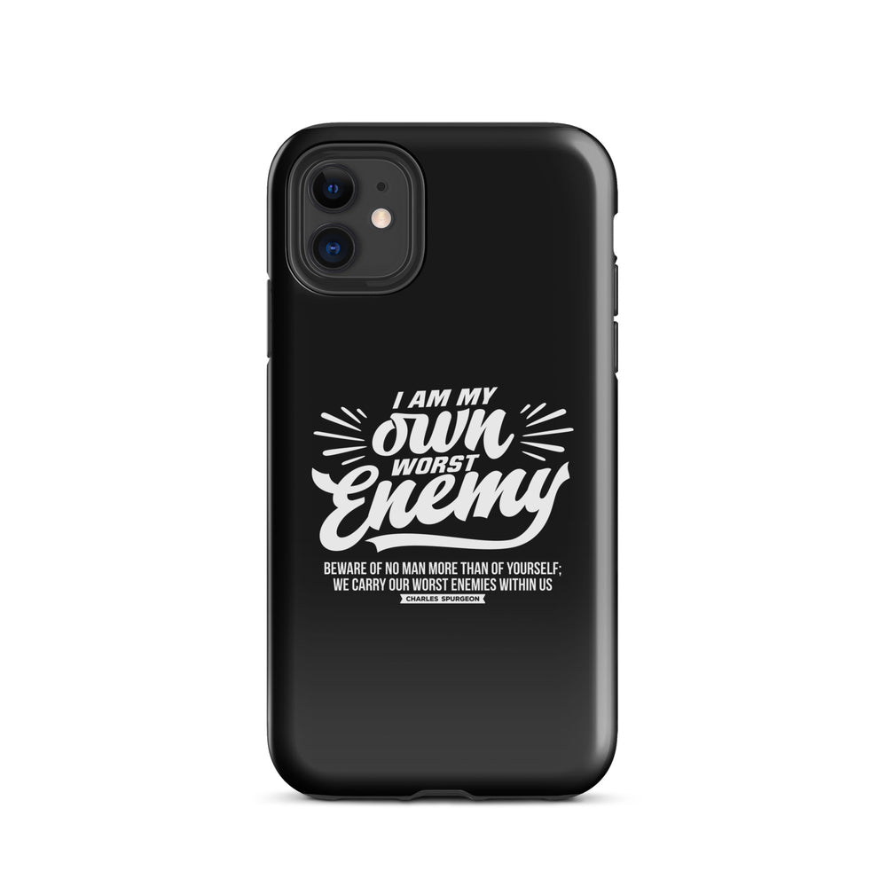 Christian Phone Case Worst Enemy Black for iPhone® iPhone® Phone Cases Glossy iPhone 11 