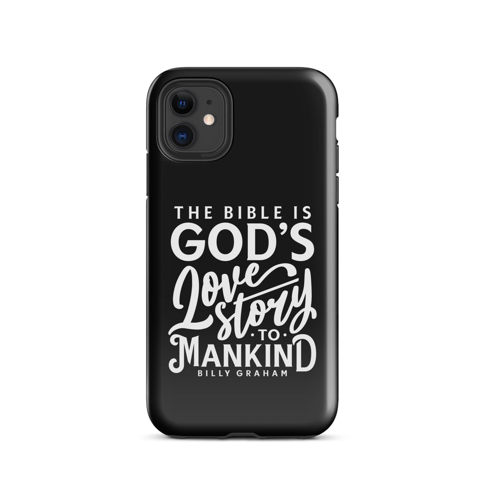 Christian Phone Case God's Love Story Black for iPhone® iPhone® Phone Cases Glossy iPhone 11 