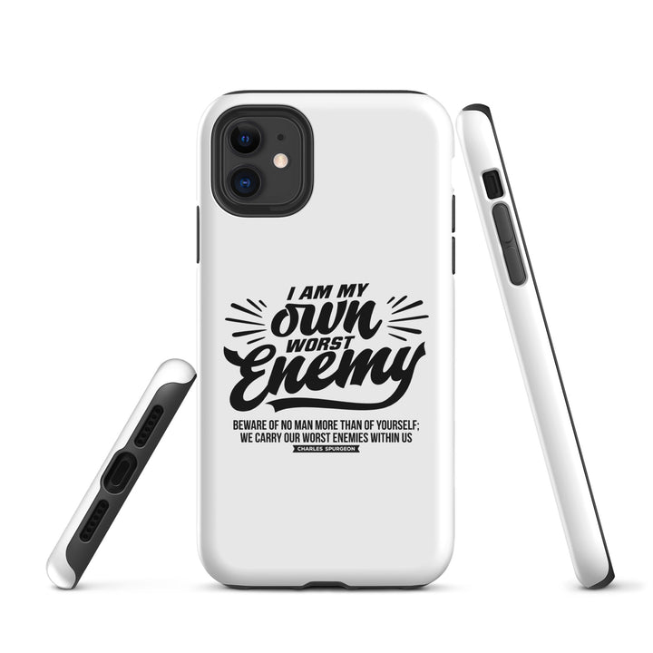 Christian Phone Case Worst Enemy White for iPhone® iPhone® Phone Cases   