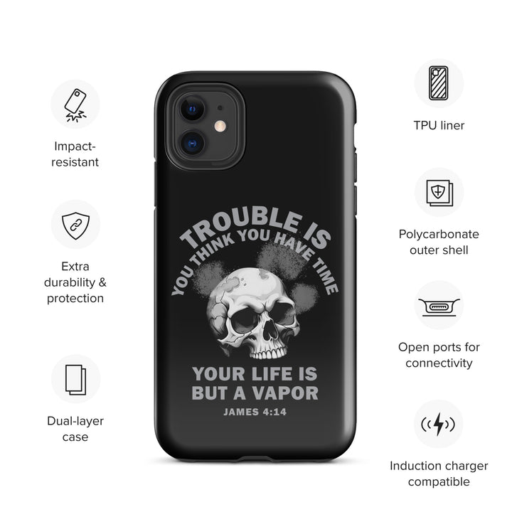 Christian Phone Case Life Is Vapor Black for iPhone® iPhone® Phone Cases   