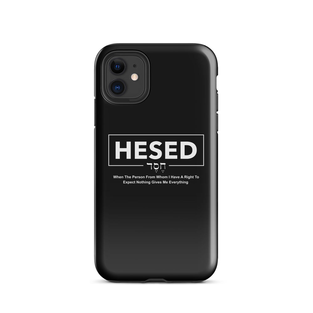 Christian Phone Case Hesed Everything Black for iPhone® iPhone® Phone Cases Glossy iPhone 11 