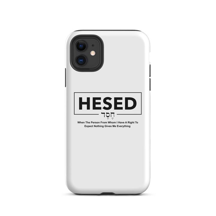 Christian Phone Case Hesed Everything White for iPhone® iPhone® Phone Cases Glossy iPhone 11 