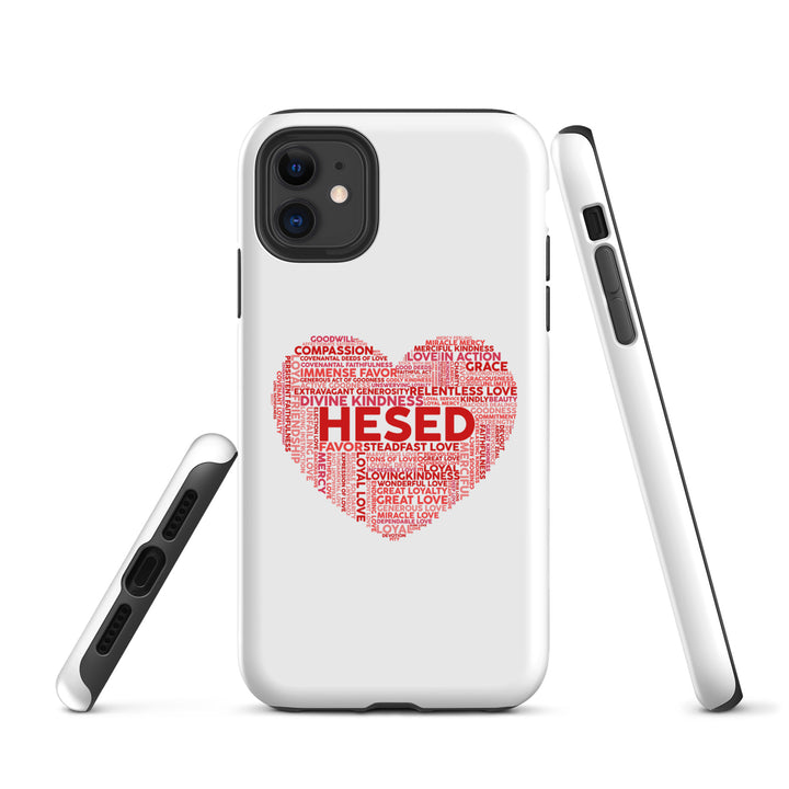 Christian Phone Case Hesed Heart White for iPhone® iPhone® Phone Cases   