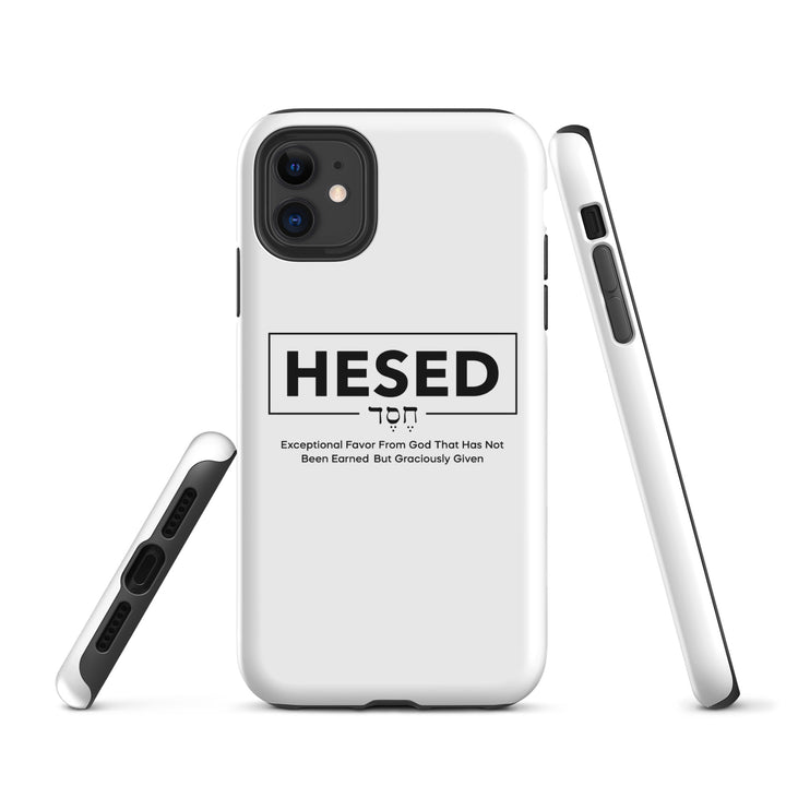 Christian Phone Case Hesed Hebrew Exceptional Favor White for iPhone® iPhone® Phone Cases   