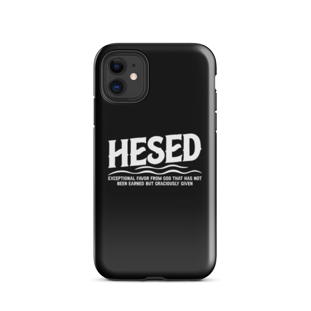 Christian Phone Case Hesed Exceptional Favor Black for iPhone® iPhone® Phone Cases Glossy iPhone 11 