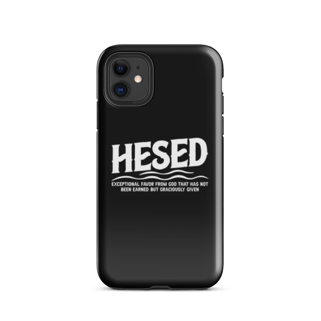 Christian Phone Case Hesed Exceptional Favor Black for iPhone® iPhone® Phone Cases Glossy iPhone 11 