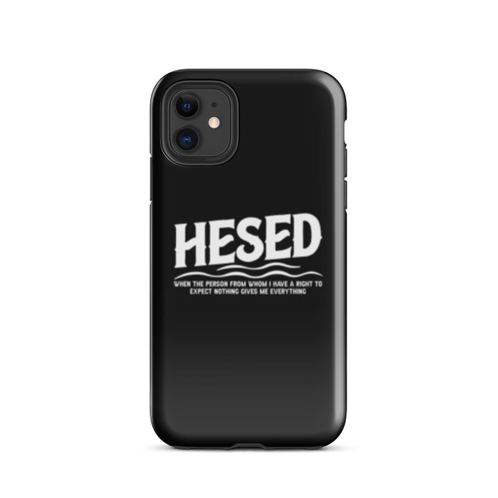 Christian Phone Case Hesed Everything Black for iPhone® iPhone® Phone Cases Glossy iPhone 11 