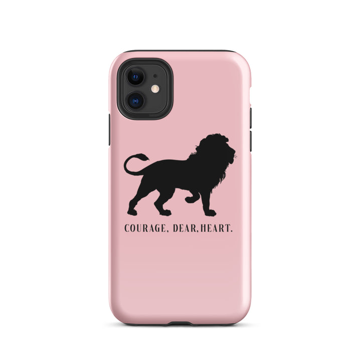 Christian Phone Case Courage Dear Heart Pink for iPhone® iPhone® Phone Cases Glossy iPhone 11 