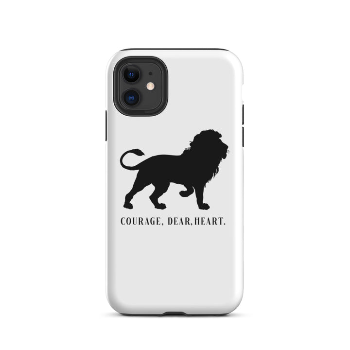 Christian Phone Case Courage Dear Heart White for iPhone® iPhone® Phone Cases Glossy iPhone 11 