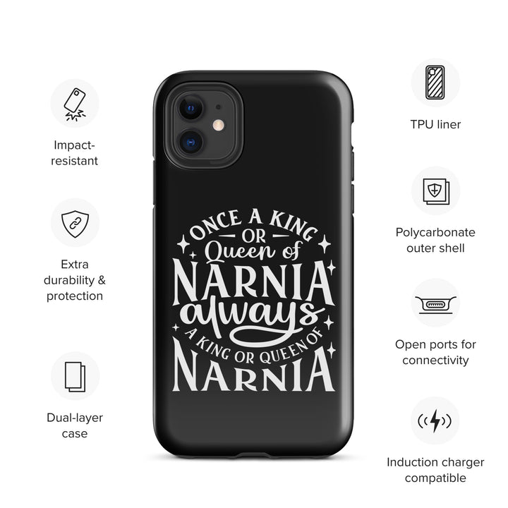 Christian Phone Case King or Queen Narnia Black for iPhone® iPhone® Phone Cases   