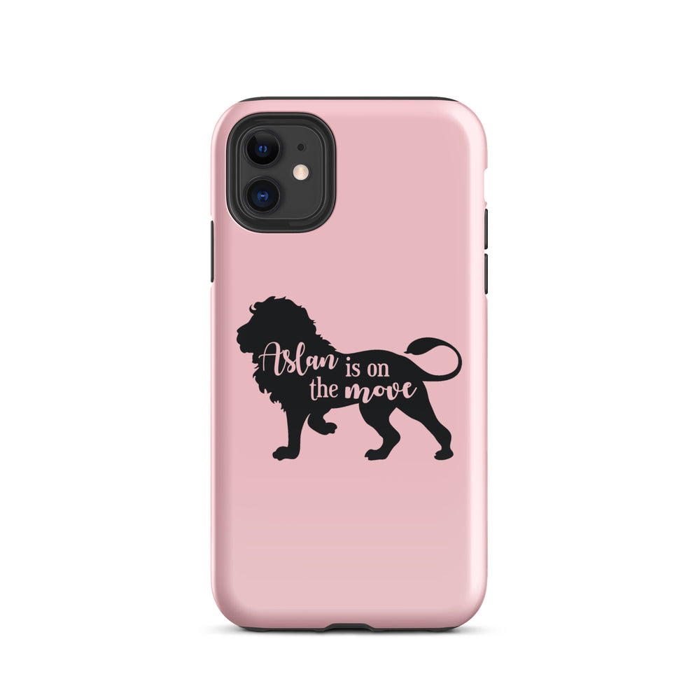 Christian Phone Case Aslan Is On Move Pink for iPhone® iPhone® Phone Cases Glossy iPhone 11 