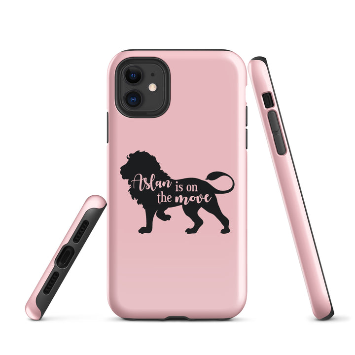 Christian Phone Case Aslan Is On Move Pink for iPhone® iPhone® Phone Cases   