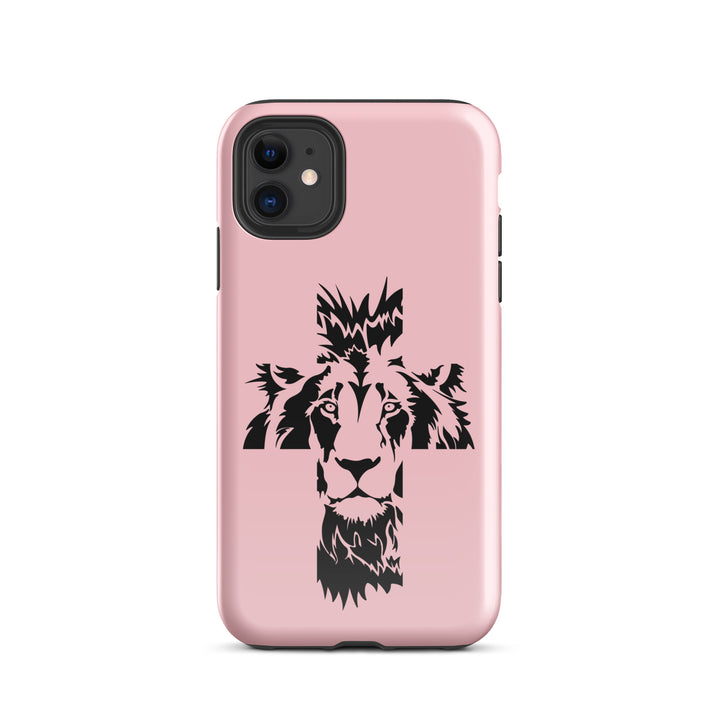 Christian Phone Case Aslan Cross Pink for iPhone® iPhone® Phone Cases Glossy iPhone 11 