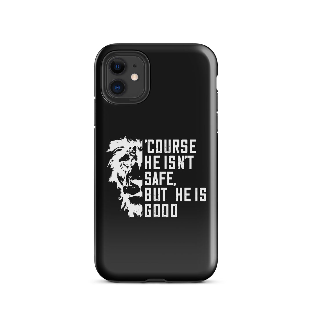 Christian Phone Case for iPhone® 'Course He Isn't Safe Black iPhone® Phone Cases Glossy iPhone 11 