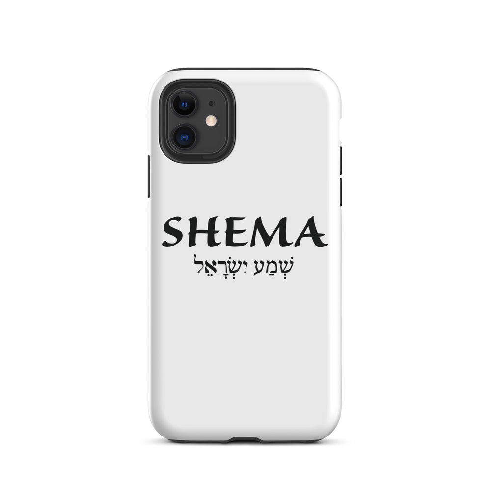 Christian Phone Case Shema Hebrew White for iPhone® iPhone® Phone Cases Glossy iPhone 11 