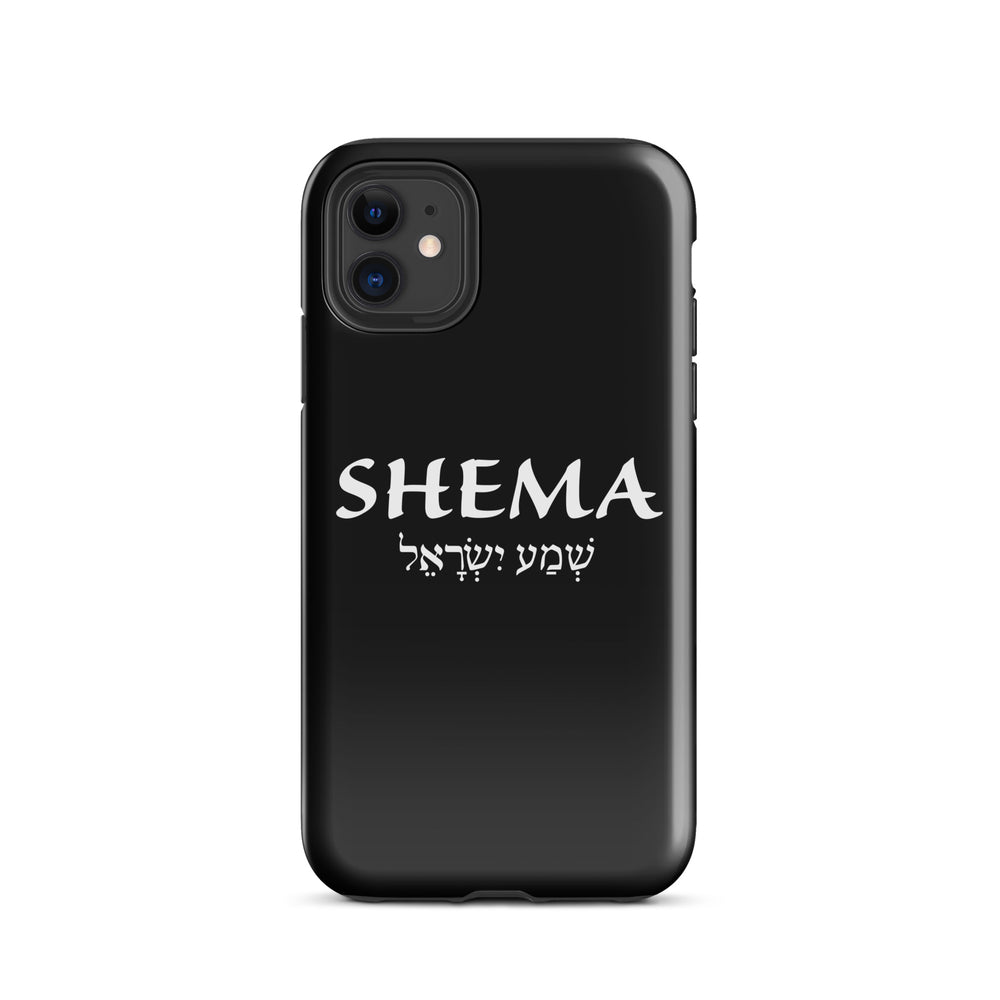 Christian Phone Case Shema Hebrew Black for iPhone® iPhone® Phone Cases Glossy iPhone 11 