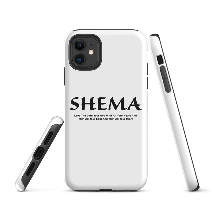 Christian Phone Case Shema Love The Lord White for iPhone® iPhone® Phone Cases   