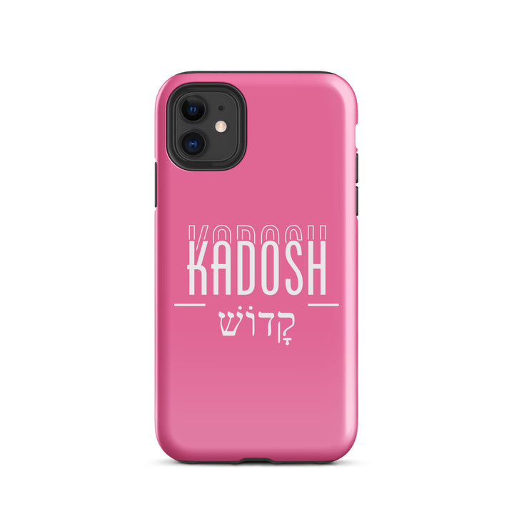 Christian Phone Case Kadosh Hebrew Pink for iPhone® iPhone® Phone Cases Glossy iPhone 11 