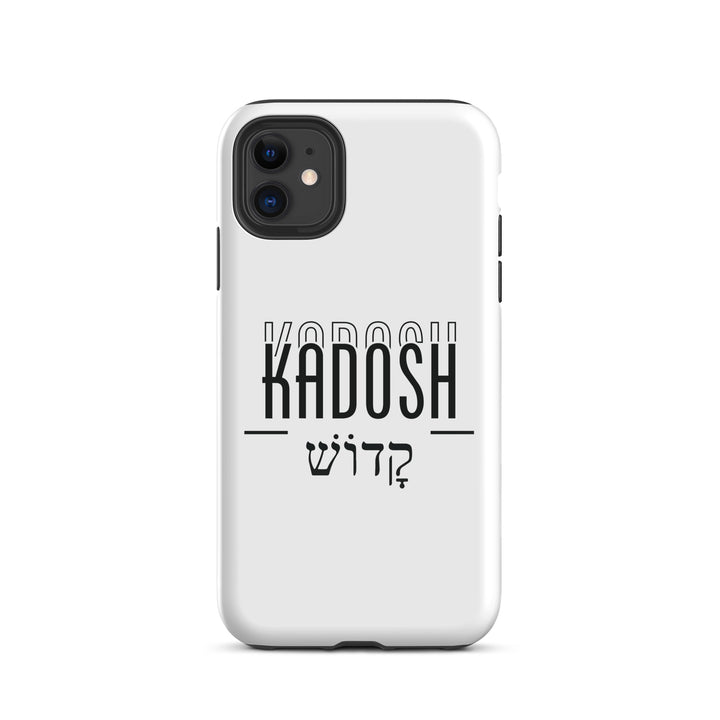 Christian Phone Case Kadosh Hebrew White for iPhone® iPhone® Phone Cases Glossy iPhone 11 