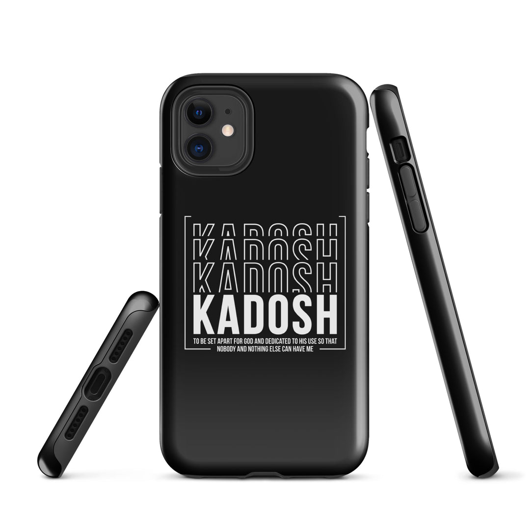 Christian Phone Case Kadosh Dedicated To His Use Black for iPhone® iPhone® Phone Cases   