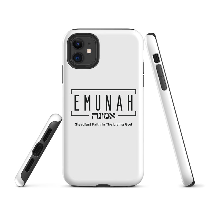 Christian Phone Case Emunah Steadfast Faith White for iPhone® iPhone® Phone Cases   