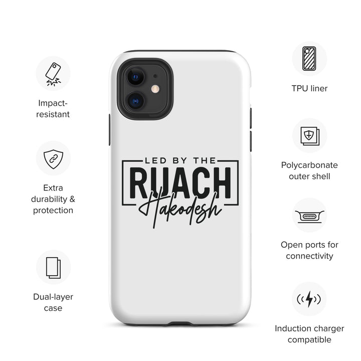 Christian Phone Case Led By Ruach Hakodesh White for iPhone® iPhone® Phone Cases   