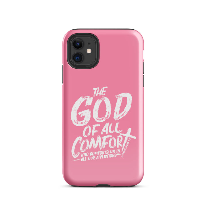 Christian Phone Case God of All Comfort Pink for iPhone® iPhone® Phone Cases Glossy iPhone 11 