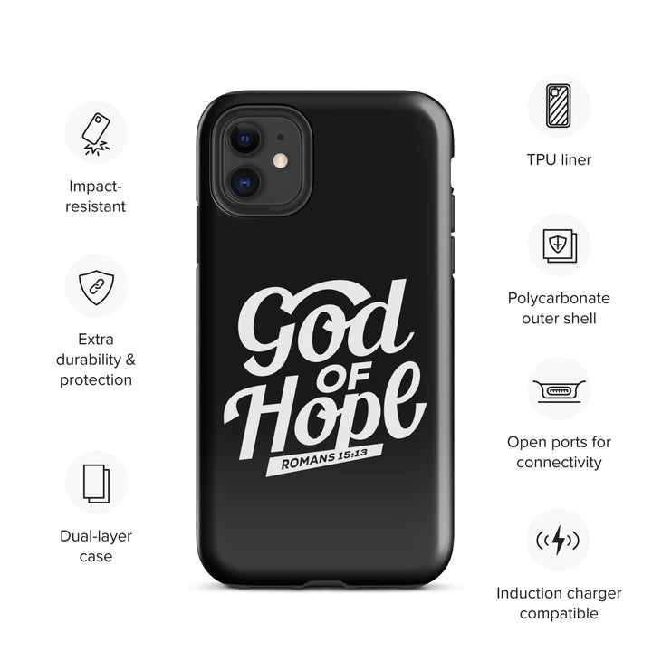 Christian Phone Case God of Hope Black for iPhone® iPhone® Phone Cases   