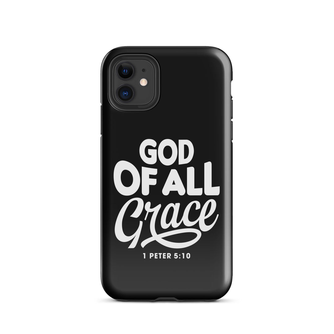 Christian Phone Case God of All Grace Black for iPhone® iPhone® Phone Cases Glossy iPhone 11 