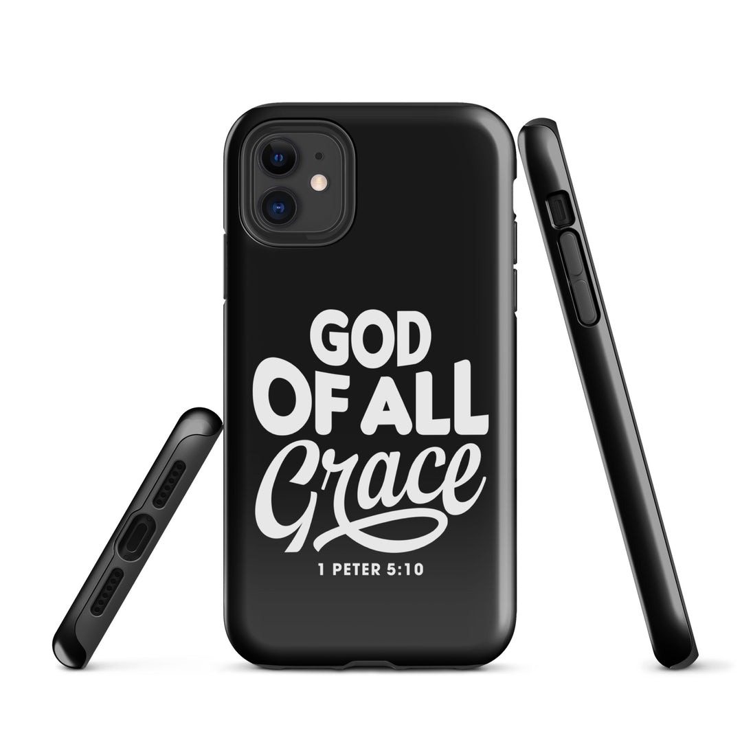 Christian Phone Case God of All Grace Black for iPhone® iPhone® Phone Cases   