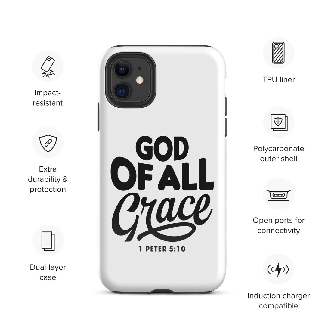 Christian Phone Case God of All Grace White for iPhone® iPhone® Phone Cases   