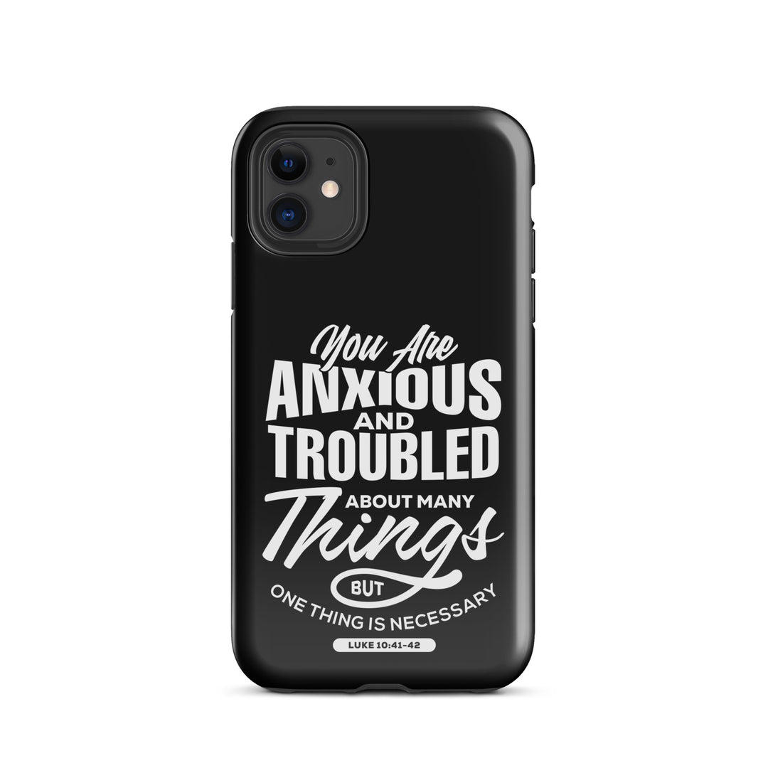 Christian Phone Case Anxious And Troubled Black for iPhone® iPhone® Phone Cases Glossy iPhone 11 