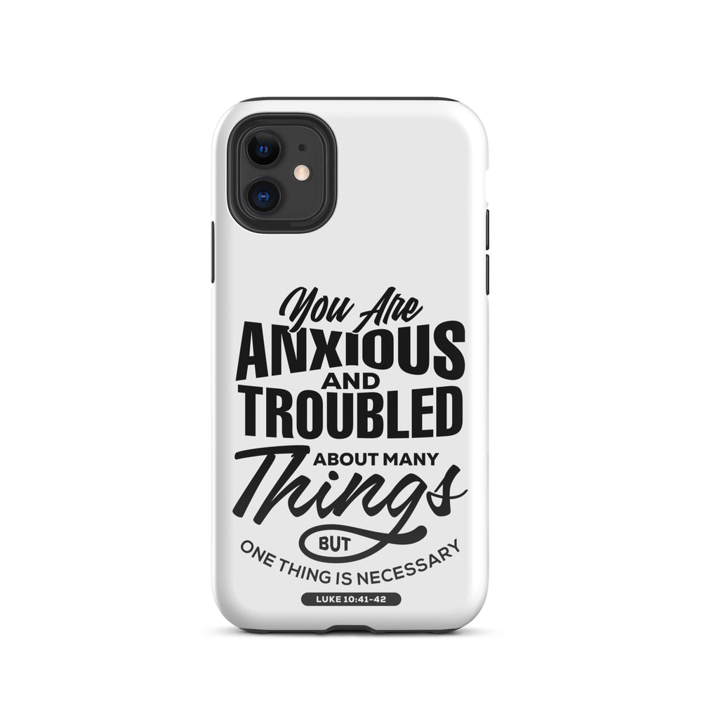 Christian Phone Case Anxious And Troubled White for iPhone® iPhone® Phone Cases Glossy iPhone 11 