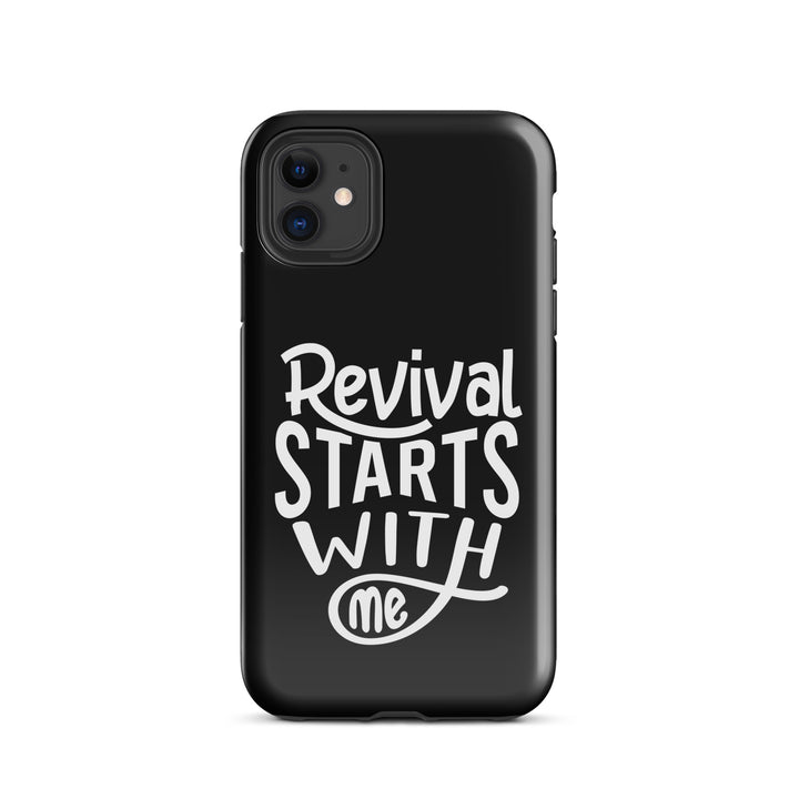 Christian Phone Case Revival Starts With Me Black for iPhone® iPhone® Phone Cases Glossy iPhone 11 