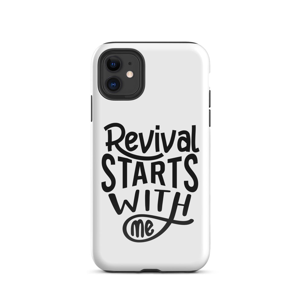 Christian Phone Case Revival Starts With Me White for iPhone® iPhone® Phone Cases Glossy iPhone 11 