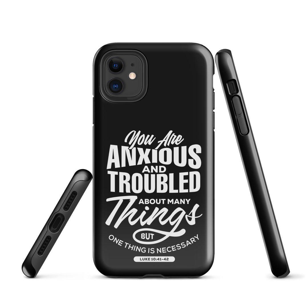 Christian Phone Case Anxious And Troubled Black for iPhone® iPhone® Phone Cases   