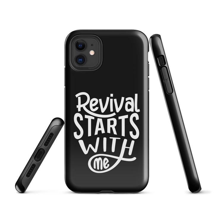 Christian Phone Case Revival Starts With Me Black for iPhone® iPhone® Phone Cases   