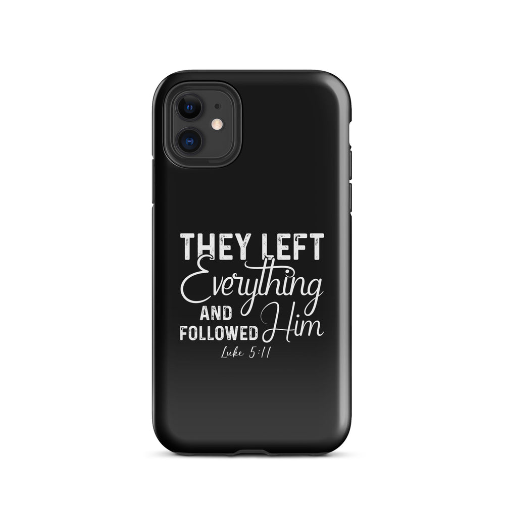 Christian Phone Case Left Everything Black for iPhone® iPhone® Phone Cases Glossy iPhone 11 