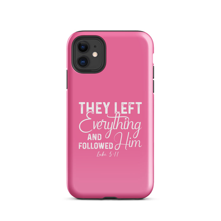 Christian Phone Case Left Everything Pink for iPhone® iPhone® Phone Cases Glossy iPhone 11 