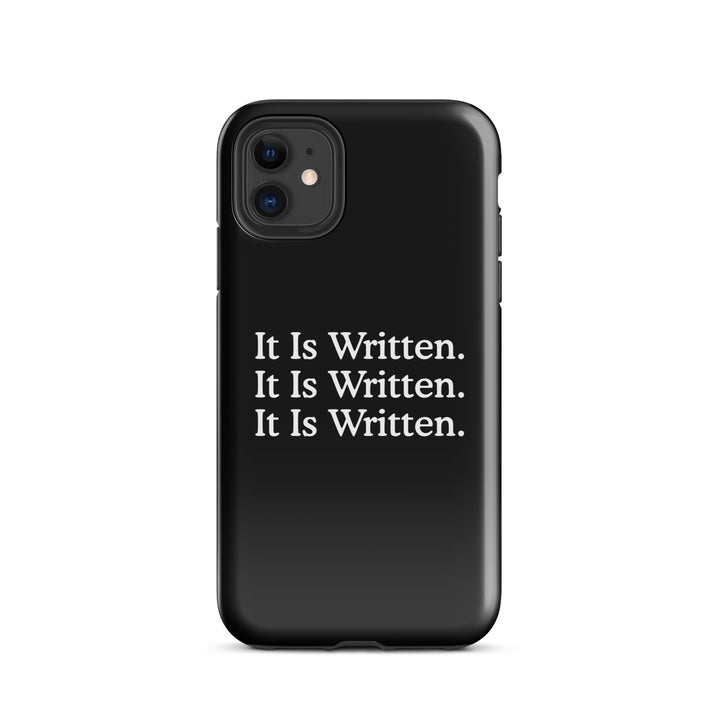 Christian Phone Case It Is Written Black for iPhone® iPhone® Phone Cases Glossy iPhone 11 