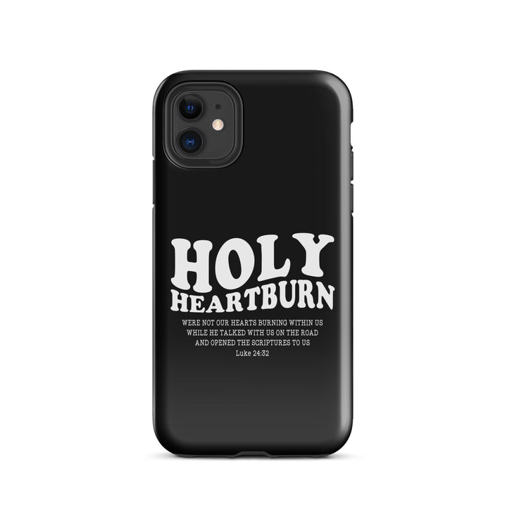 Christian Phone Case Holy Heartburn Black for iPhone® iPhone® Phone Cases Glossy iPhone 11 