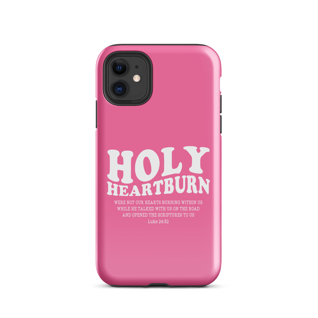 Christian Phone Case Holy Heartburn Pink  for iPhone® iPhone® Phone Cases Glossy iPhone 11 