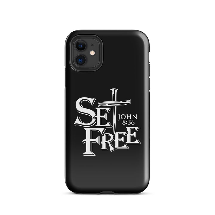 Christian Phone Case Set Free Black for iPhone® iPhone® Phone Cases Glossy iPhone 11 