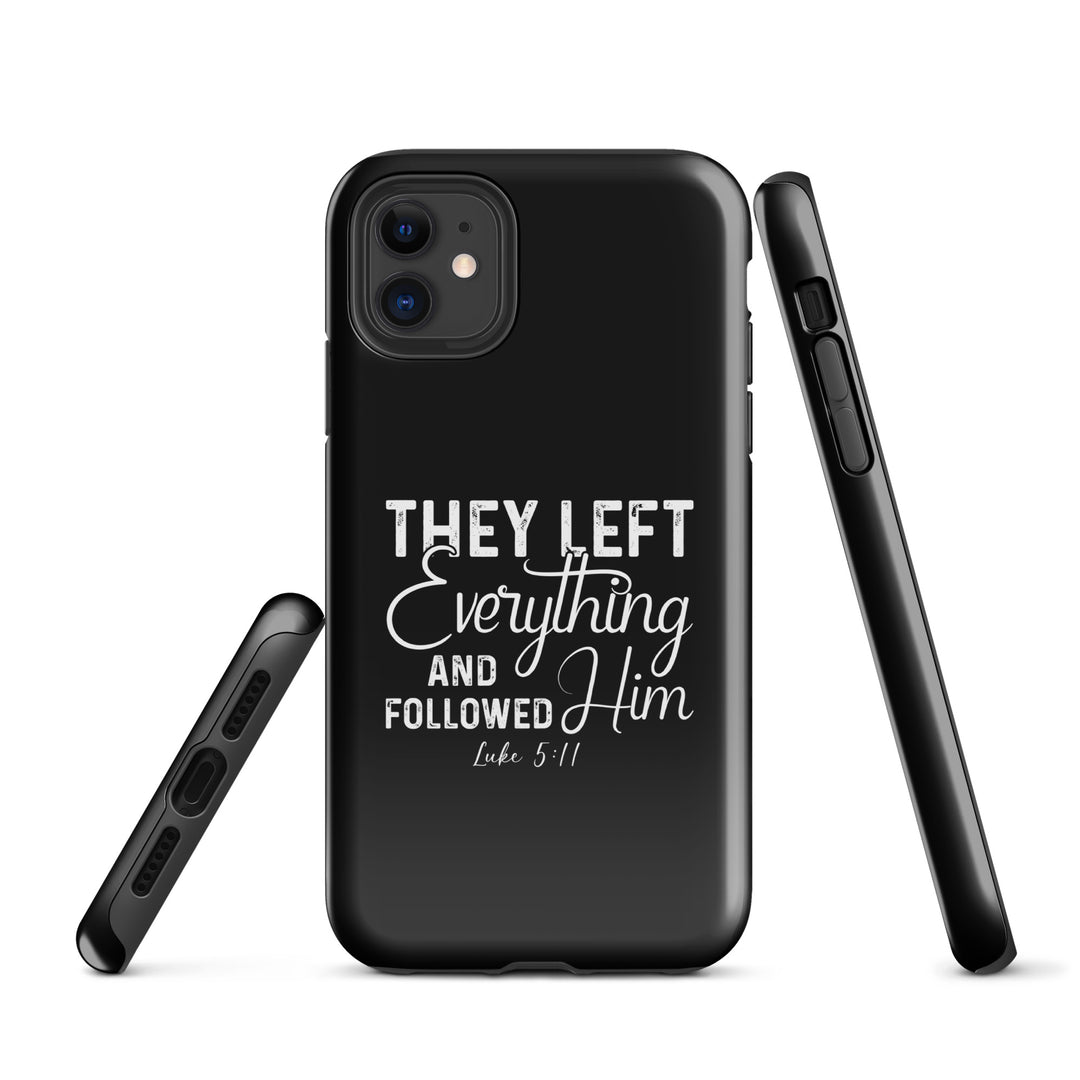 Christian Phone Case Left Everything Black for iPhone® iPhone® Phone Cases   