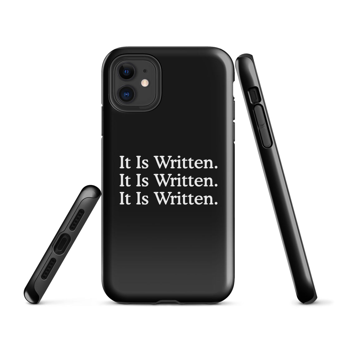 Christian Phone Case It Is Written Black for iPhone® iPhone® Phone Cases   