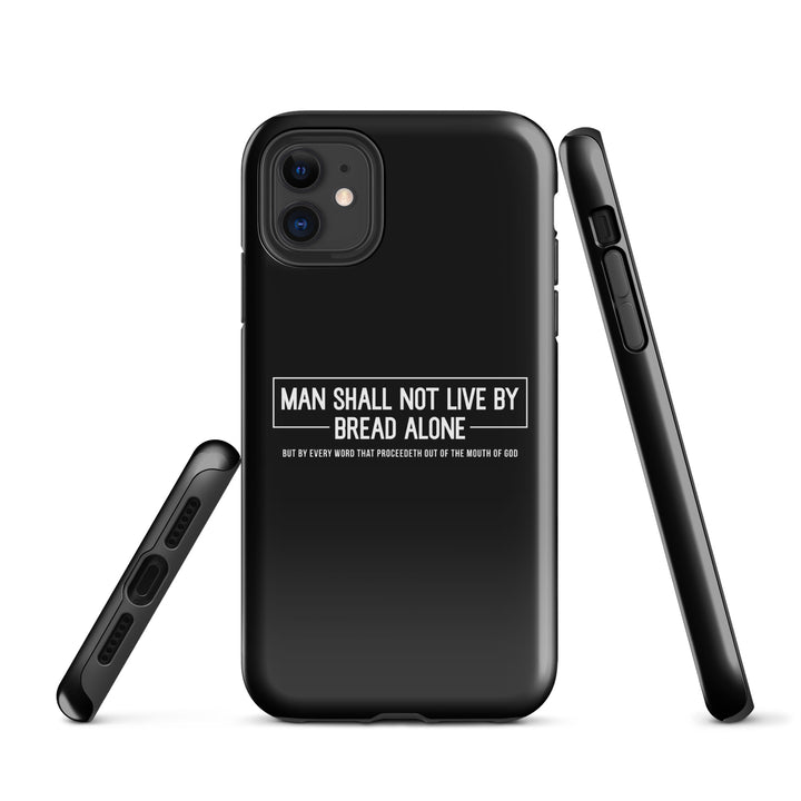 Christian Phone Case Bread Alone Black for iPhone® iPhone® Phone Cases   