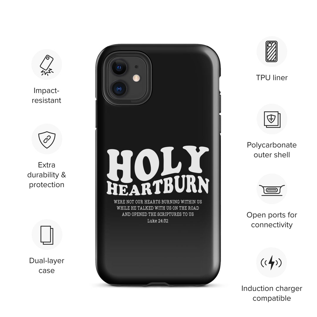 Christian Phone Case Holy Heartburn Black for iPhone® iPhone® Phone Cases   