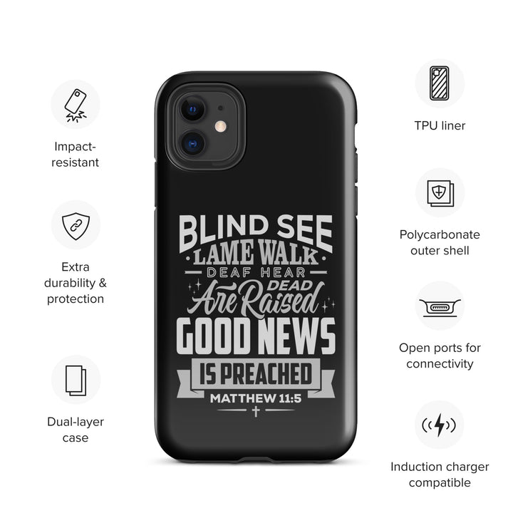 Christian Phone Case Go Tell John Black for iPhone® iPhone® Phone Cases   