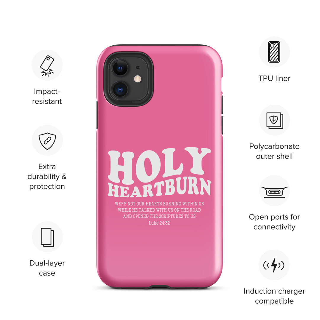 Christian Phone Case Holy Heartburn Pink  for iPhone® iPhone® Phone Cases   